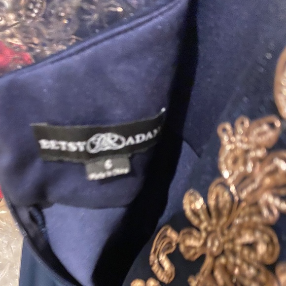 Betsy & Adam Embellished Bodice Chiffon Gown - Mother of the Bride Dress - Picture 6 of 6